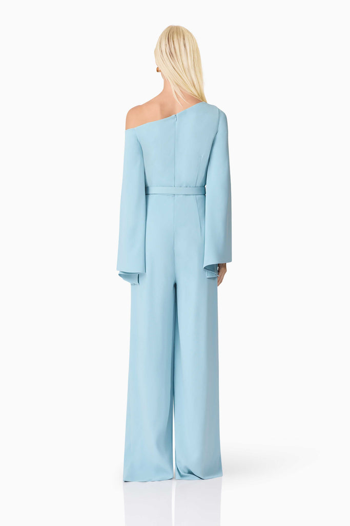 Elinor Asymmetrical Jumpsuit in Blue