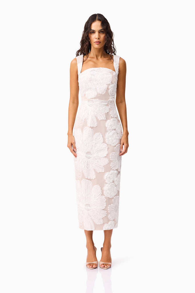 Roxana Midi Dress in White