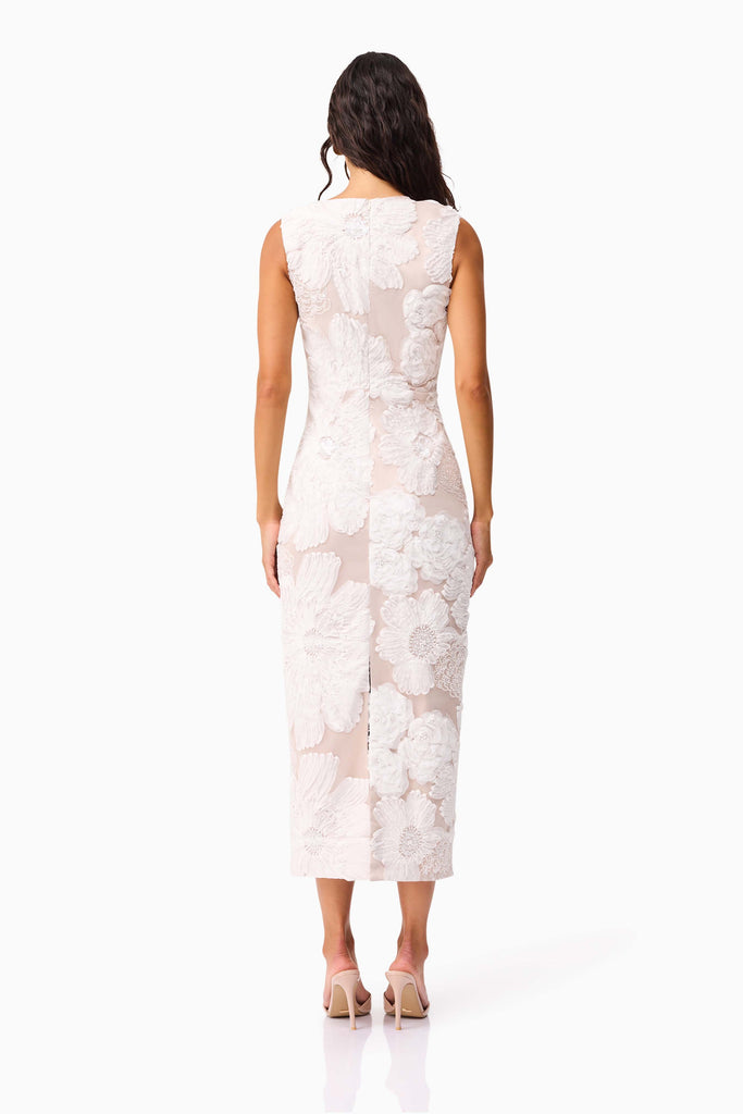 Roxana Midi Dress in White