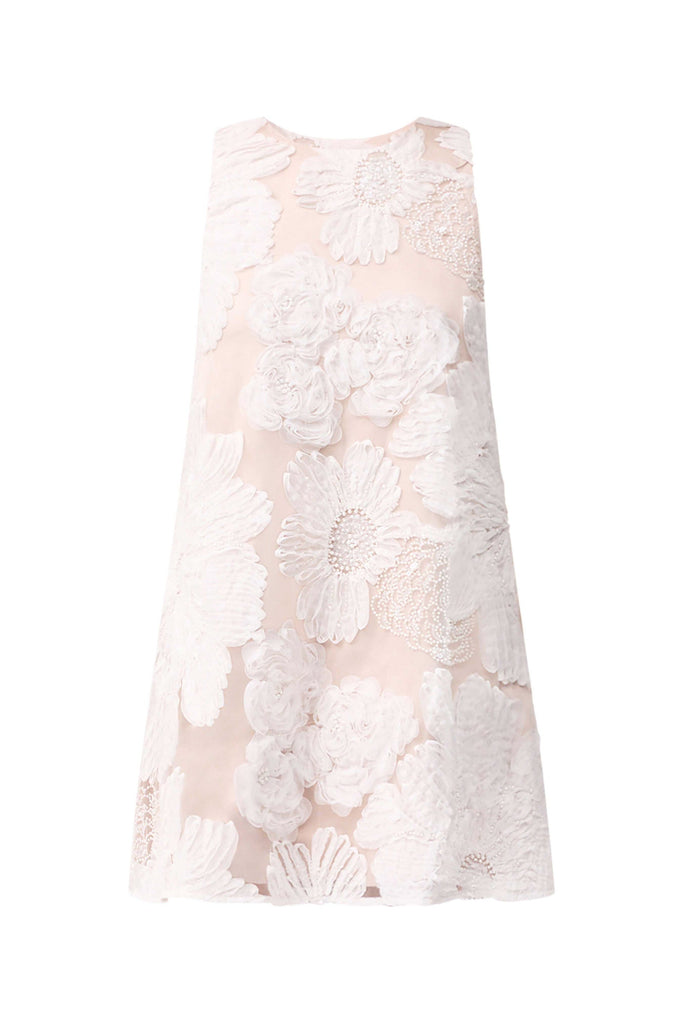 Roxana Shift Mini Dress in White