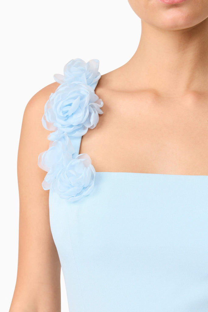 Trompe 3D Mini Dress in Blue