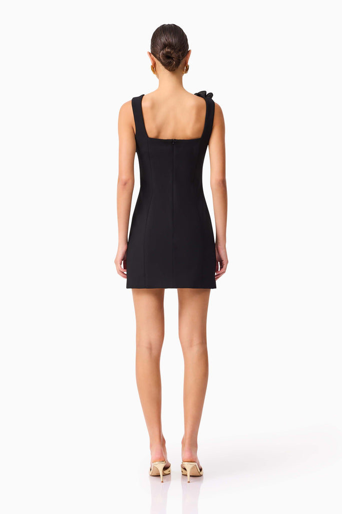 Chantelle Floral Mini Dress in Black