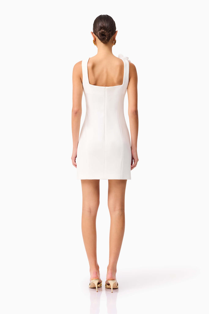 Chantelle Floral Mini Dress in White