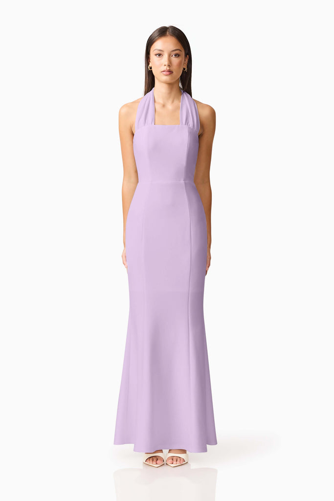 Mira Halter Gown in Purple