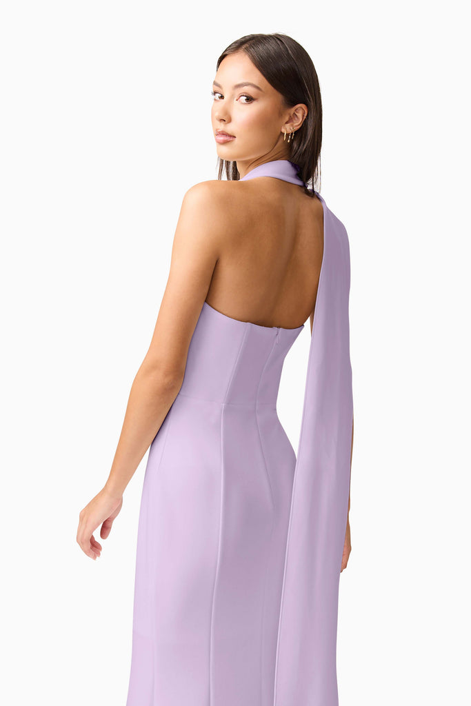 Mira Halter Gown in Purple