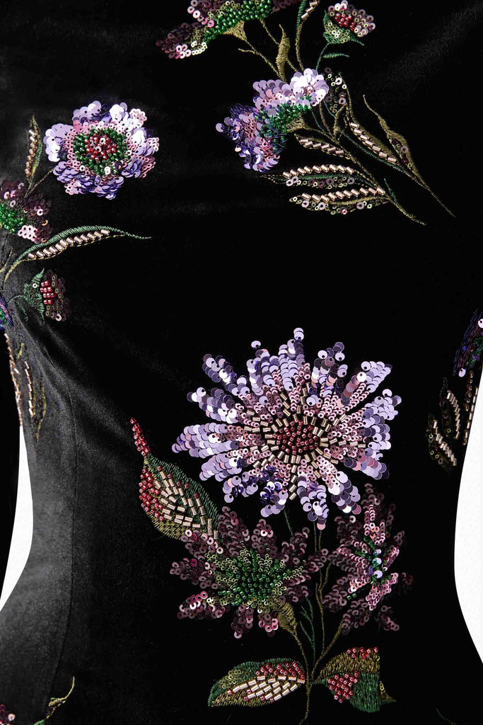 Clio Long Sleeve Mini Dress in Black