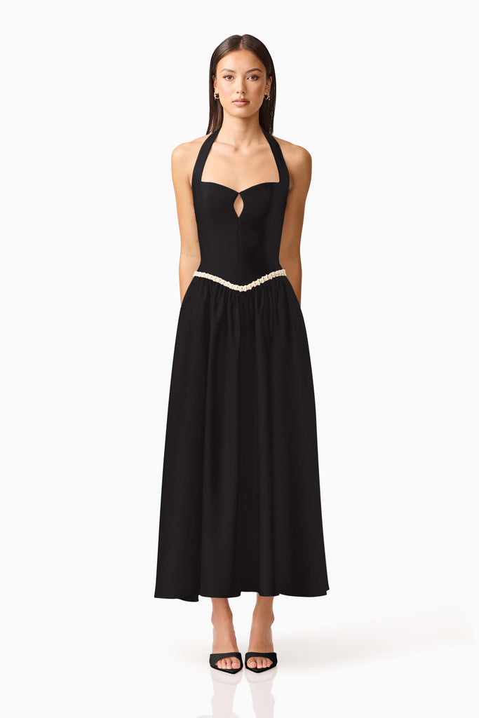Hester Halter Gown in Black