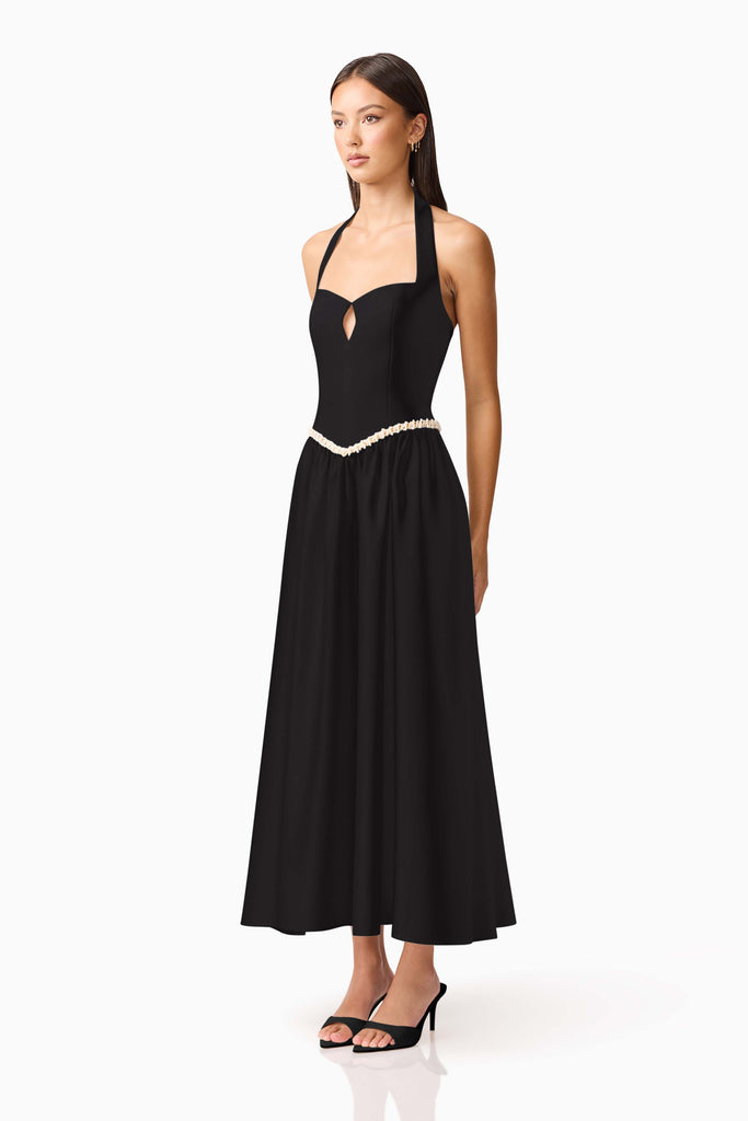 Hester Halter Gown in Black