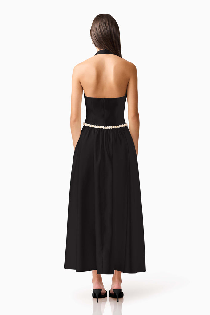 Hester Halter Gown in Black