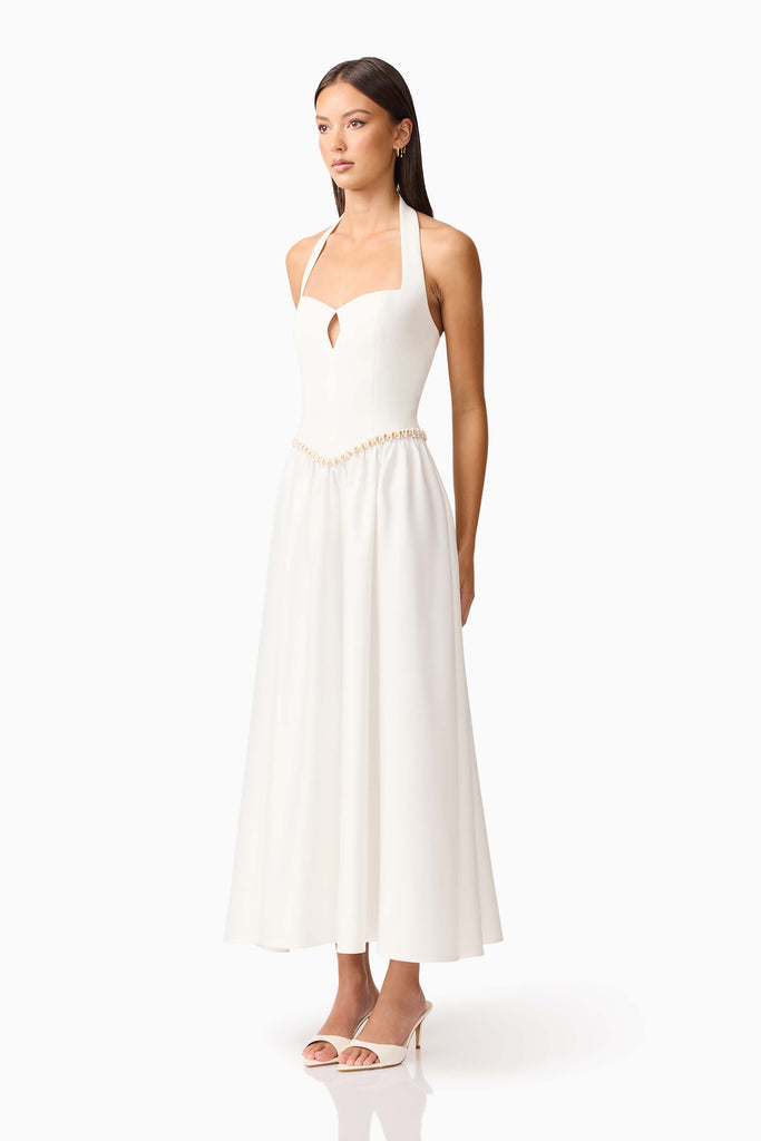 Hester Halter Gown in White
