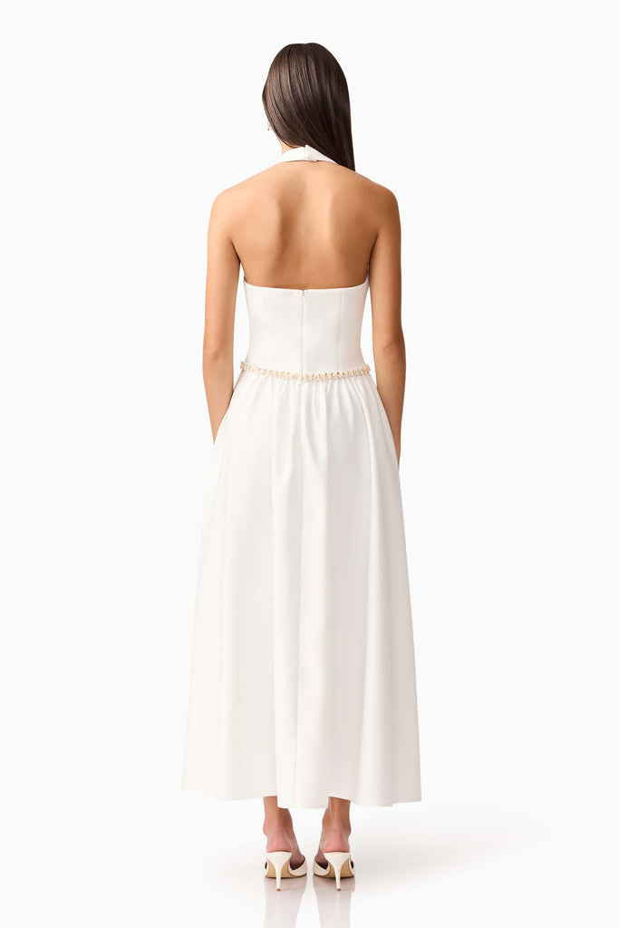 Hester Halter Gown in White