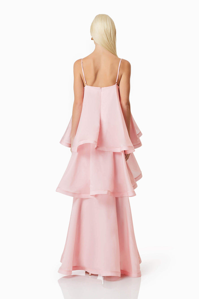 Swallowtail Day To Night Maxi Dress In Pink