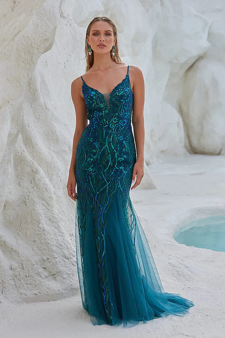 Aqua Formal Dress