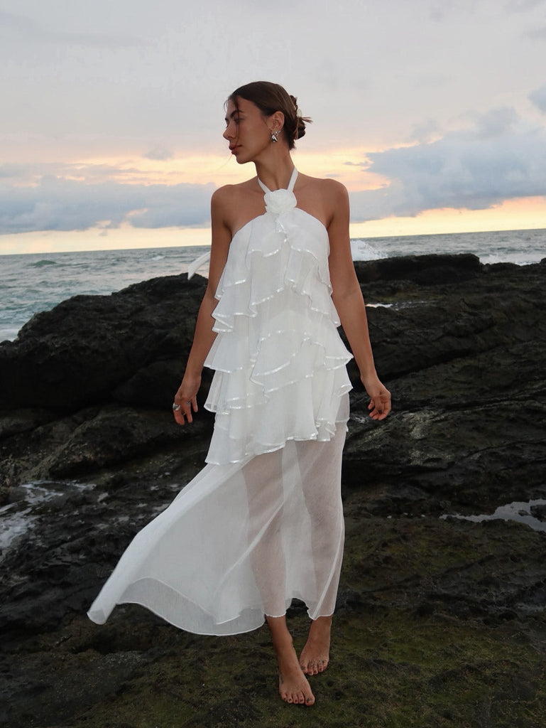 Melissa Halter Maxi Dress in White