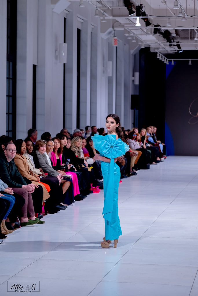 Aqua Fitted Jumpsuit - Belle Le Chic