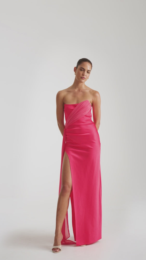 Aura Dress - Cranberry