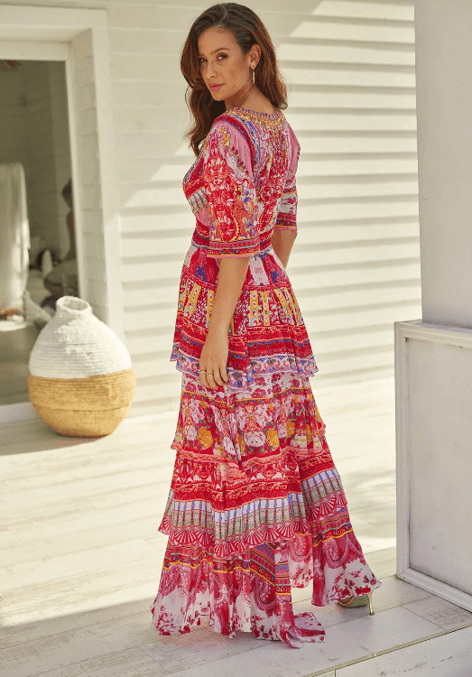 Bohemia Cross Over Maxi Dress - Belle Le Chic