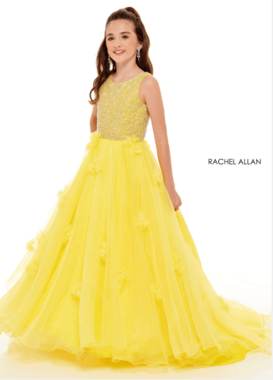 Beaded Ball Pageant Gown - Belle Le Chic