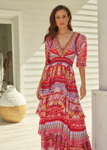 Bohemia Cross Over Maxi Dress - Belle Le Chic