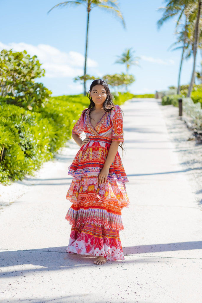 Bohemia Cross Over Maxi Dress - Belle Le Chic