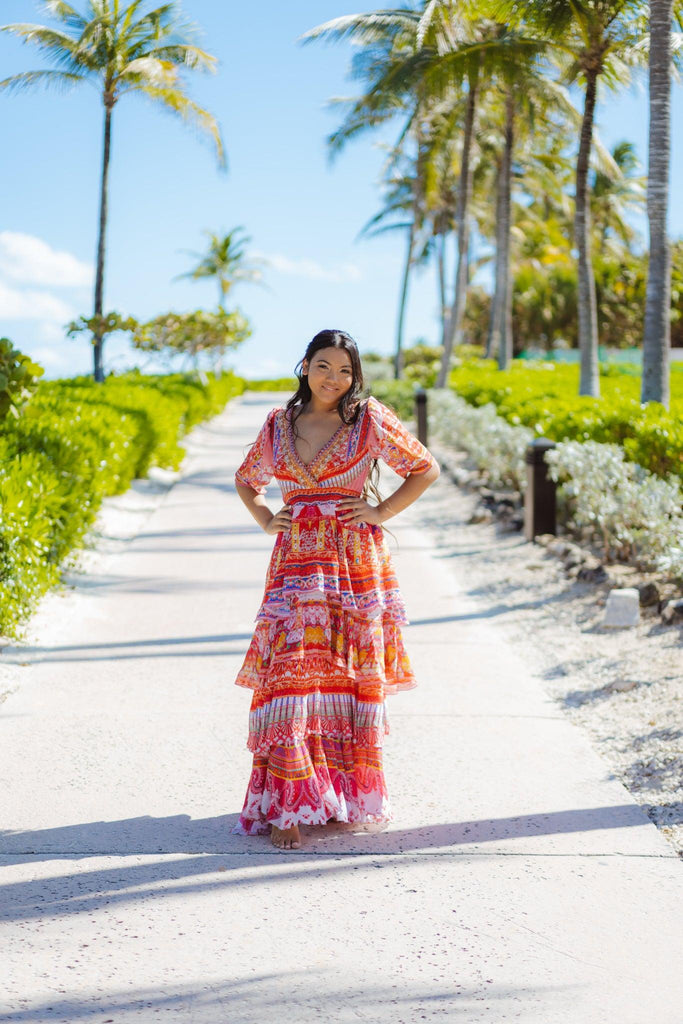Bohemia Cross Over Maxi Dress - Belle Le Chic