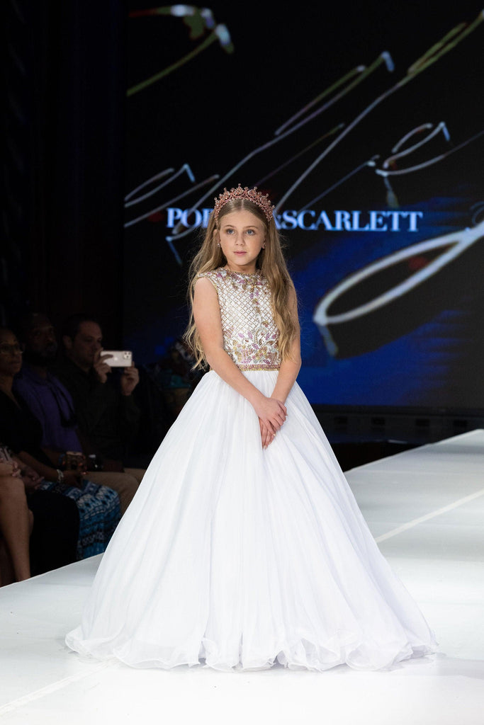 Beaded Ball Gown - Belle Le Chic