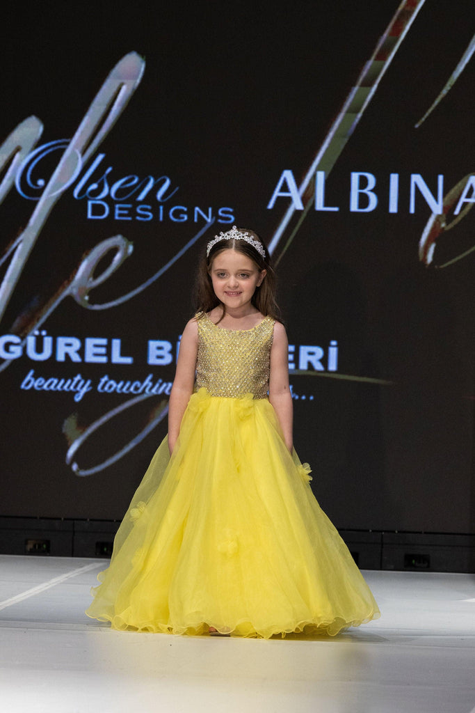 Beaded Ball Pageant Gown - Belle Le Chic
