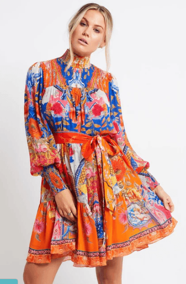 Carnival Spirit Smocking Dress - Belle Le Chic